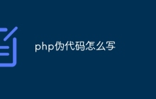 php伪代码怎么写