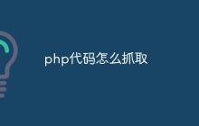 php代码怎么抓取