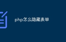 php怎么隐藏表单