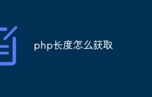 php长度怎么获取