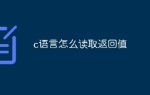 c语言怎么读取返回值
