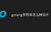 golang字符串怎么转切片