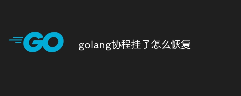 golang协程挂了怎么恢复