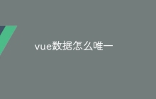 vue数据怎么唯一