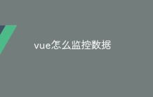 vue怎么监控数据