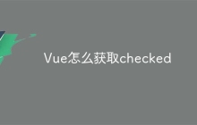 Vue怎么获取checked