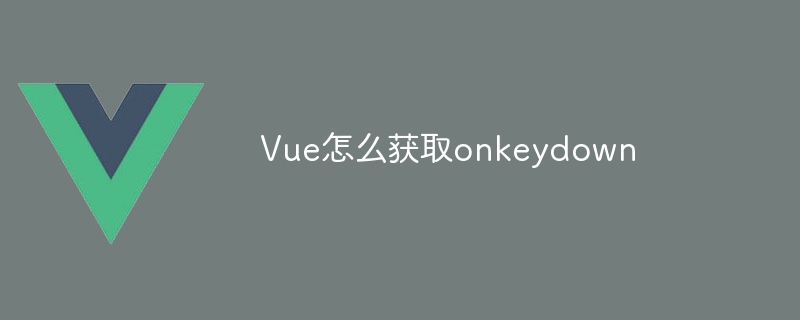 Vue怎么获取onkeydown