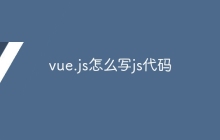 vue.js怎么写js代码