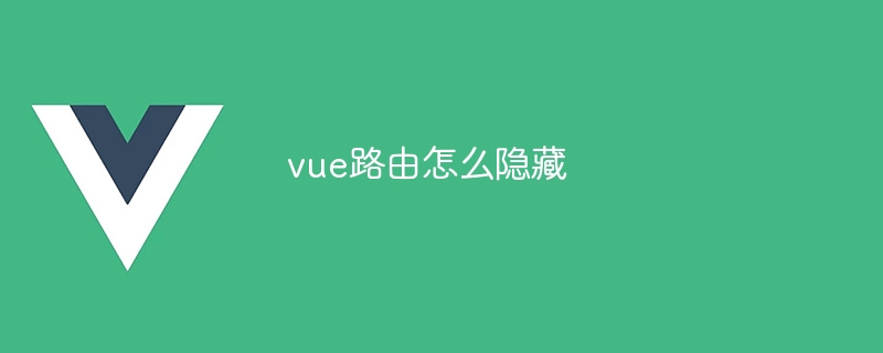 vue路由怎么隐藏