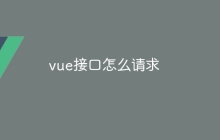 vue接口怎么请求
