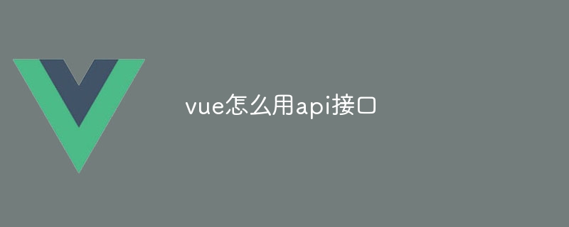 vue怎么用api接口