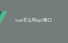 vue怎么用api接口