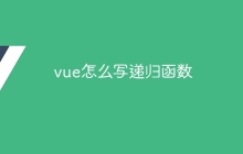 vue怎么写递归函数