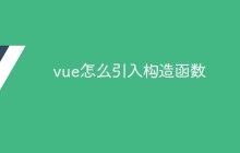 vue怎么引入构造函数
