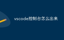 vscode控制台怎么出来