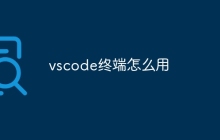vscode终端怎么用