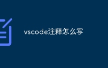 vscode注释怎么写