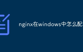 How to configure nginx in Windows