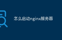 怎么启动nginx服务器