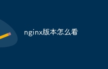 nginx版本怎么看