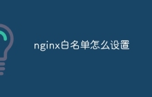 nginx白名单怎么设置