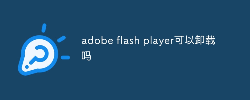 adobe flash player可以卸载吗