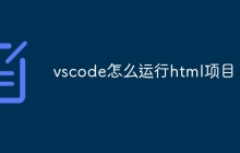 vscode怎么运行html项目