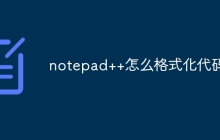 notepad++怎么格式化代码