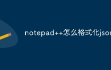notepad++怎么格式化json