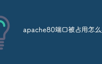 What to do if the apache80 port is occupied