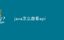 java怎么查看api