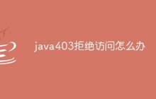 java403拒绝访问怎么办