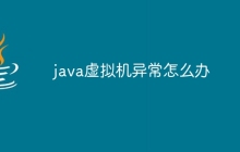java虚拟机异常怎么办