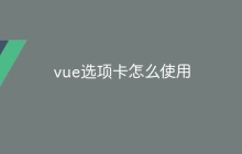 vue选项卡怎么使用