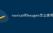 navicat的keygen怎么使用