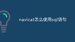 navicat怎么使用sql语句