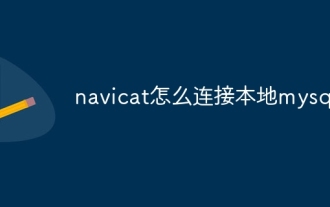 Navicat의 Local MySQL에 연결하는 방법