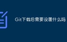 Git下载后需要设置什么吗