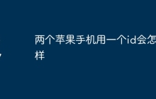 两个苹果手机用一个id会怎么样