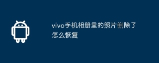 vivo手机相册里的照片删除了怎么恢复