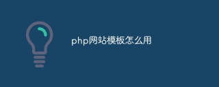 php网站模板怎么用