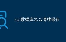 sql数据库怎么清理缓存