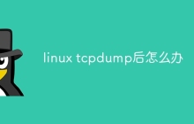 linux tcpdump后怎么办
