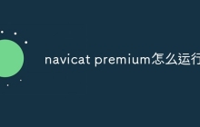 navicat premium怎么运行