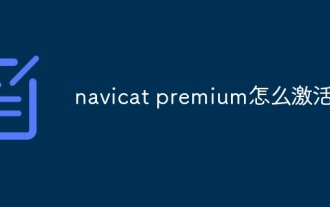 navicat premium怎么激活