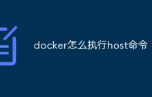 docker怎么执行host命令