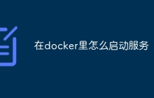 在docker里怎么启动服务