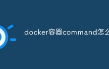 docker容器command怎么改