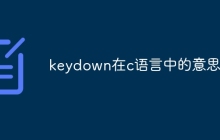 keydown在c语言中的意思