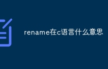 rename在c语言什么意思